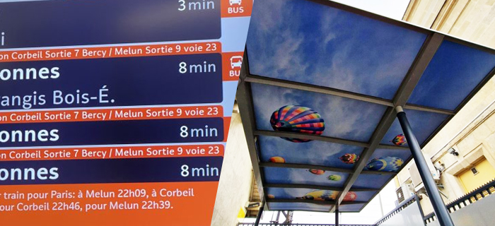 Image montrant un aperçu des nouveautés proposées dans certaines gares de la ligne D.