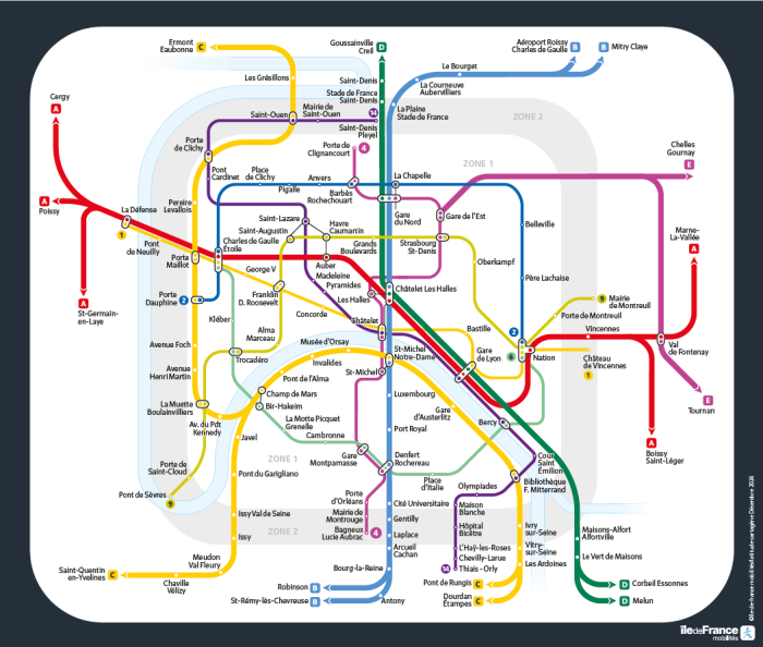 Plan du réseau métro la nuit du 31 décembre 2024.