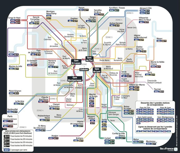 Plan des bus de nuit pour la Fête de la musique 2025